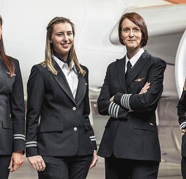 Pilotinnen von Easyjet: Der Anteil weiblichen Cockpitpersonals ist überall noch immer niedrig.