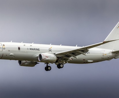 Boeing P-8 Poseidon der deutschen marine: wird bei Lufthansa Technik gewartet.