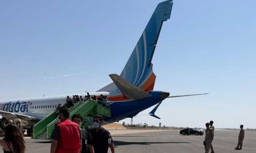 flydubai boeing 737 max tabruk