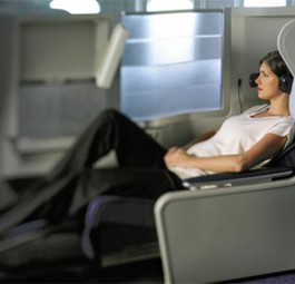 Business-Sitz von British Airways: Wenn man ein Smartphone in den Ritzen des Sitzes verliert, wird es problematisch.