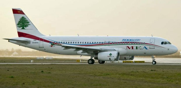 Airbus A320 von Middle East Airlines: Außerplanmässig in Rom gelandet.