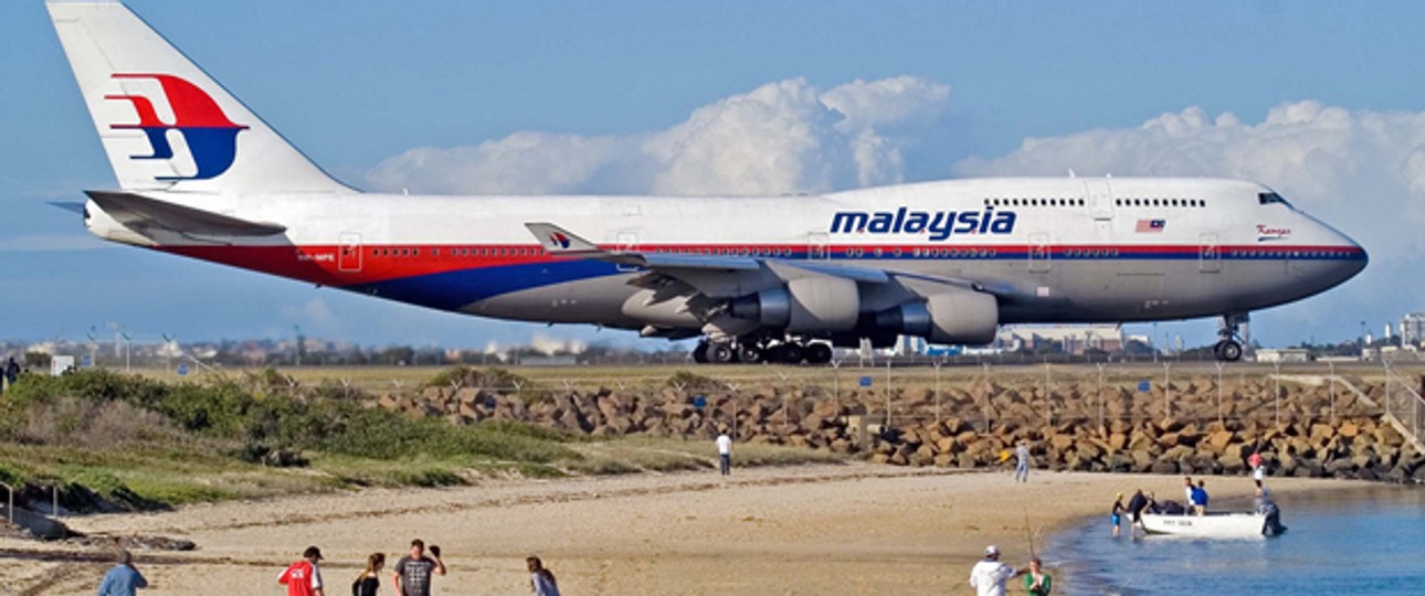Boeing B747 von Malaysia Airlines in Sydney: Bis im November ausgeflottet.