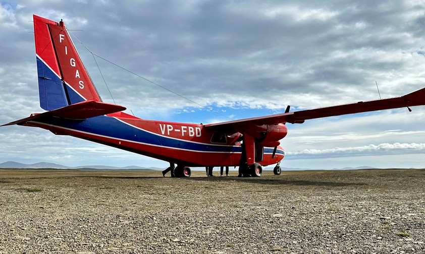Britten-Norman Islander von Figas auf den Falklandinseln: Hersteller vor Schwierigkeiten.