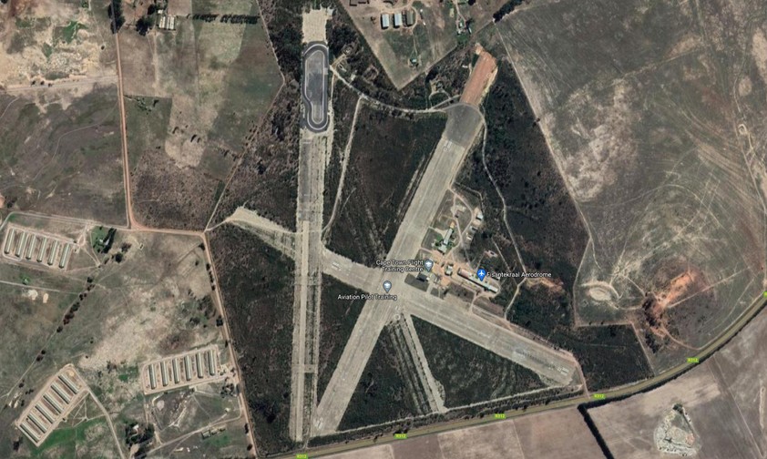 Der Flughafen von oben: Hier soll dem Flughafen Kapstadt Konkurrenz gemacht werden.