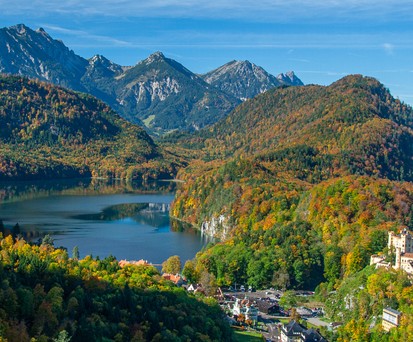 Alpsees mit Schloss Hohenschwangau