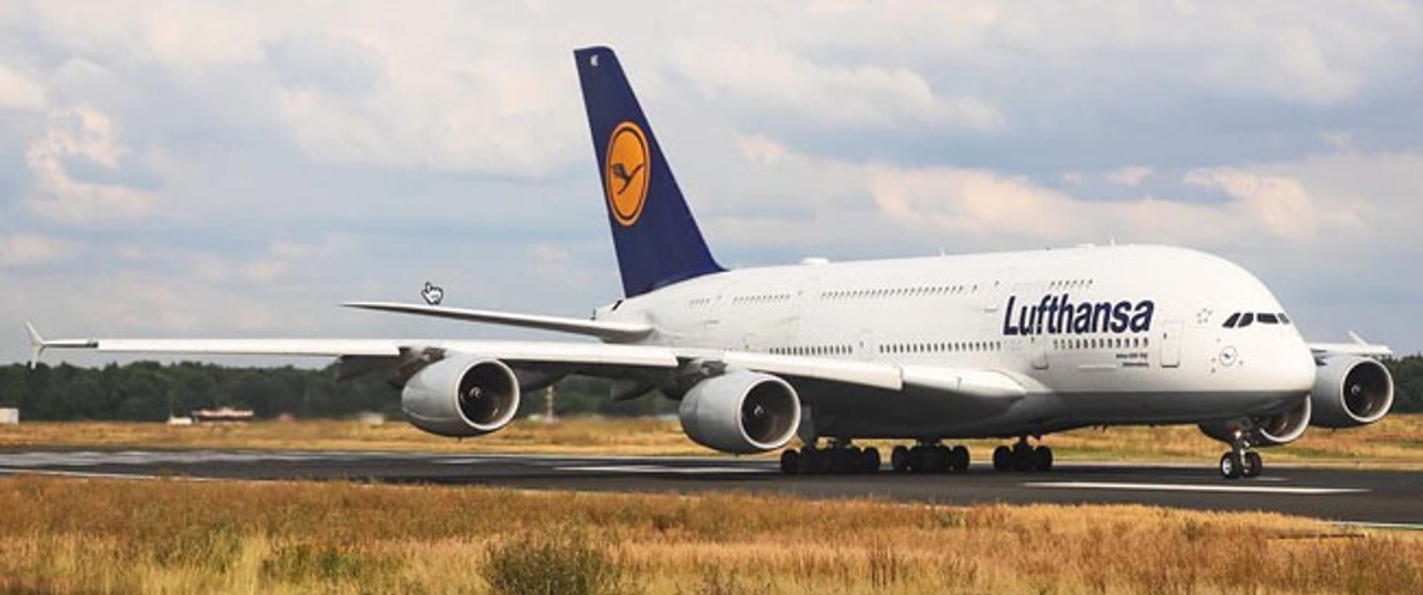 Airbus A380 von Lufthansa: Am Sonntag starten die Flugzeuge wie geplant.