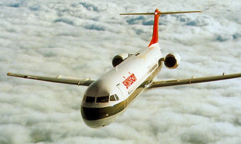 Eine Fokker 100 der ehemaligen Swissair: Die Maschinen sind in die Jahre gekommen.