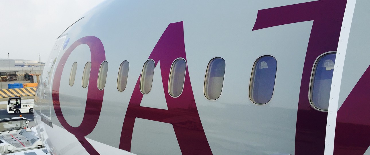 Qatar Airways: Alles stand still. 