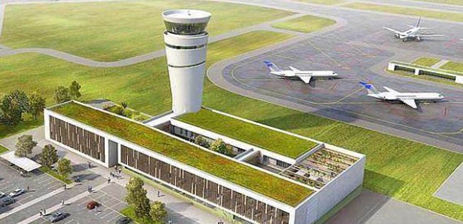 Zwei Pisten waren für den Airport geplant.