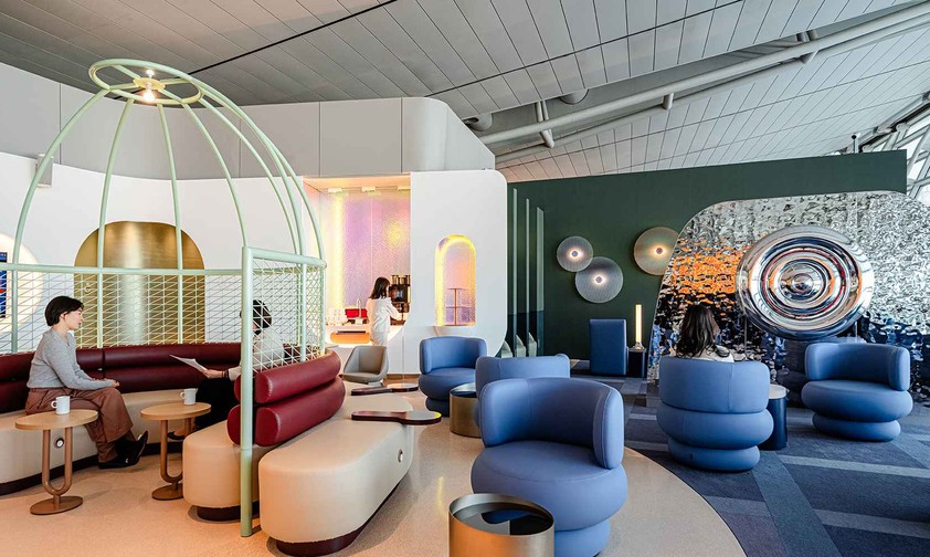 Eine Swissport-Lounge: Das Geschäft mit den exklusiven Warteräumen wächst seit Corona stark.
