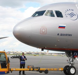 Airbus A320 von Aeroflot: Viele westliche Flieger im Land sind geleast.