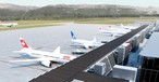 Der Bau des neuen Langstreckenterminals des Flughafen Genf kostet 480 Millionen Franken (430 Millionen Euro).