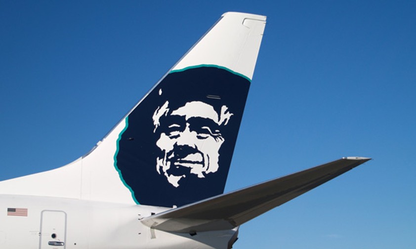 Alaska-Airlines-Logo: Die Flugbegleiter sind sauer.