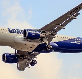 A320 von Go Air: Ein Sicherheitssystem sprang nach dem Pilotenfehler an.