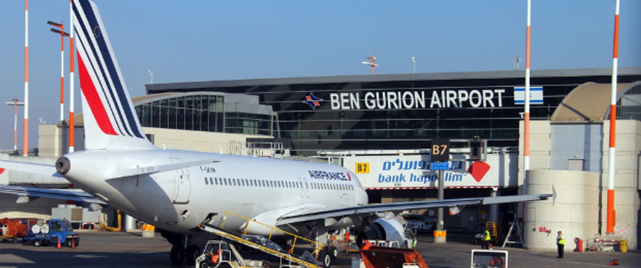 Der Flughafen Ben Gurion in Tel Aviv: Von der Hamas attakiert.