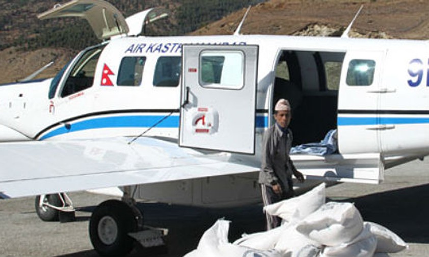 Die Unglücksmaschine von Air Kasthamandap: Stürzte mit der Nase voran in den Boden.