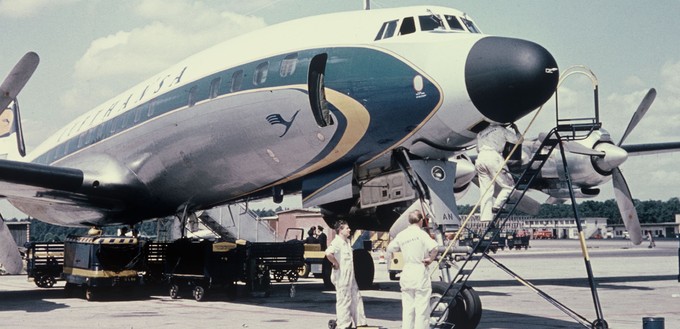 Lockheed L1649A «Super Star» D-ALAN - auch dieses Kennzeichen ließ sich Lufthansa schützen.