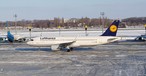 Lufthansa A320 in Kiew: Ab Montag wird die Flugverbindung vorerst eingestellt.