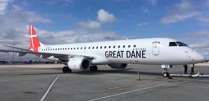 Embraer von Great Dane Airlines: Fliegt ab Juni mit Passagieren.