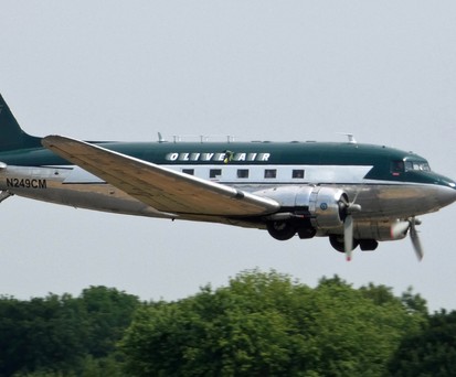 Als N249CM zwar im US-Register, aber in Deutschland stationiert: Die Douglas DC-3 von Morlock Aviation.