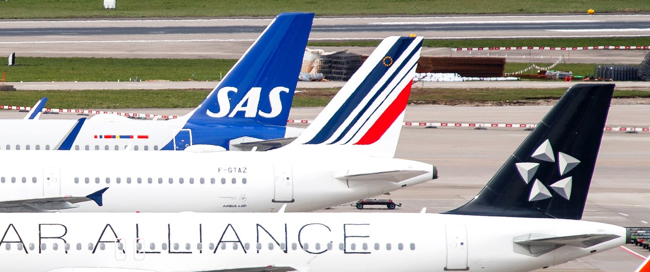 Flieger von SAS und Air France: Das Star -Alliance-Gründungsmitglied wechselt am 1. September zu Skyteam.