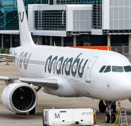 Ein Airbus A320 von Marabu: Die Flotte ist auf vier eigene Flugzeuge gewachsen.