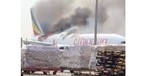 Boeing 777 F gerät in Shanghai in Brand