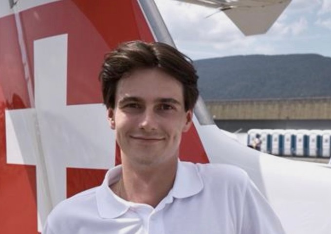 Flugschüler Janis Zurgbriggen. 