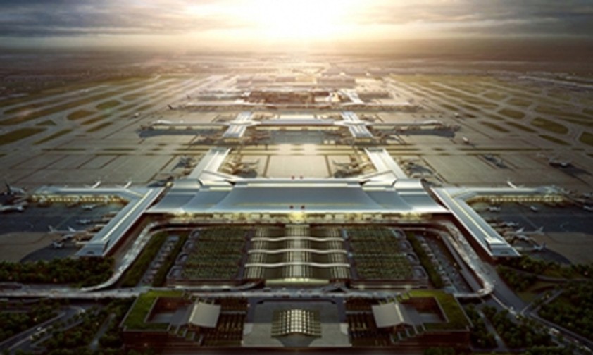 Computermodell des ausgebauten Flughafens: Große Pläne für Xi'an.