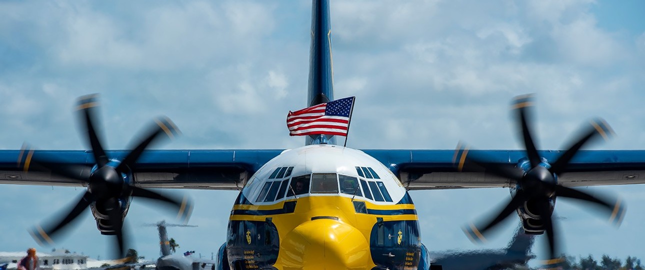 Die Hercules C-130J Fat Albert: Das Flugzeug muss im Winter nach England.