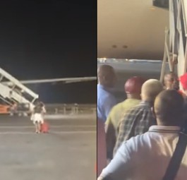 Der Airbus A330 mit der Kennung 00-SFF: Er steckte zwei Tage in Kinshasa fest.