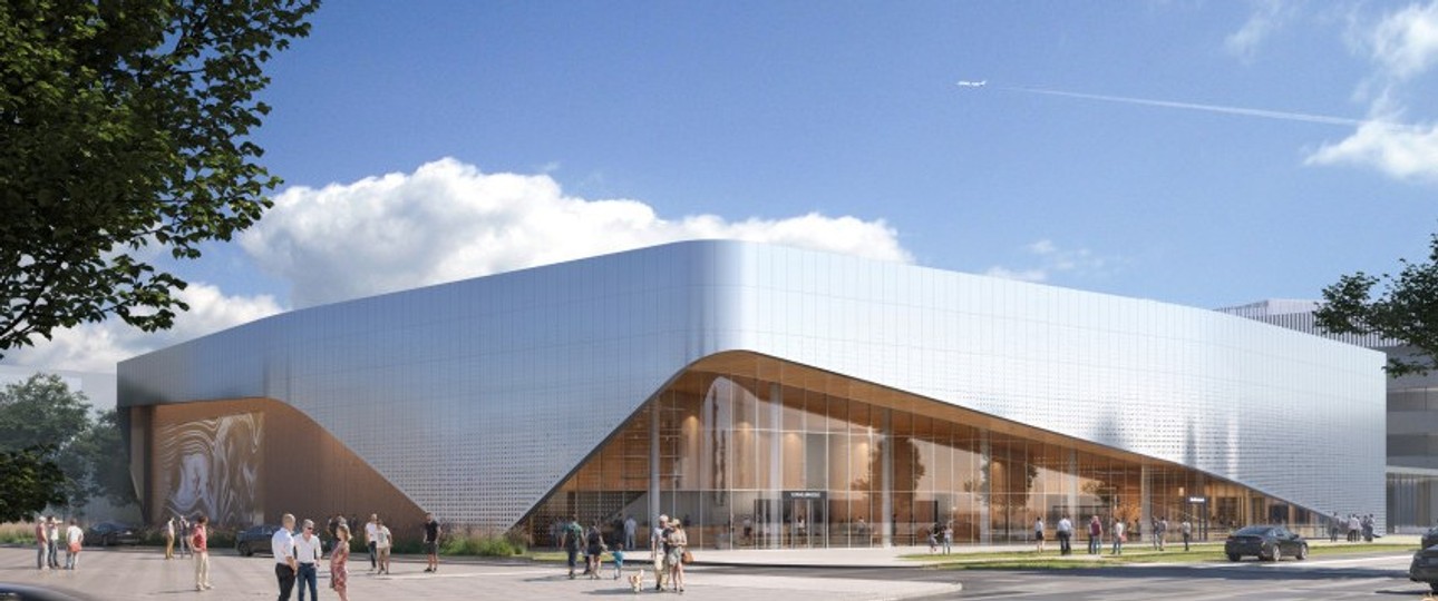 Entwurf des neuen finnischen Luftfhahrtmuseums: Es soll zum Jahreswechsel 2027/28 eröffnet werden.
