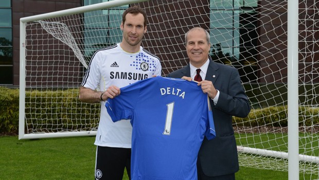 Quer über den Atlantik: Delta Air Lines sponsert den Londoner Top-Club Chelsea FC.