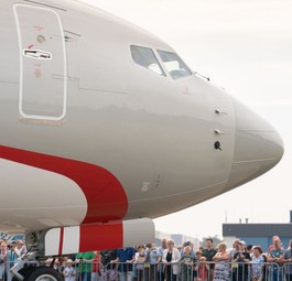 The new Dutch government Boeing BBJ: A very popular subject at Fokker Techniek.