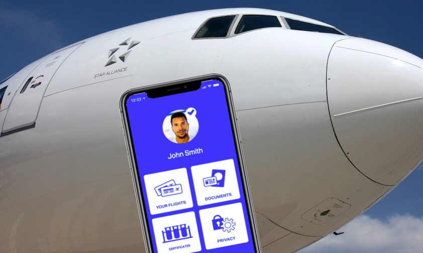 Travel-Pass-App vor Singapore- Airlines-Jet: Der Test läuft.