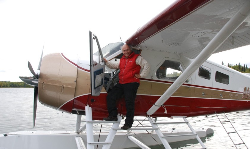 Christoph auf Wasserflugzeugen nebenberuflich in Alaska