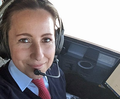ACA-Präsidentin Isabel Doppelreiter im Cockpit