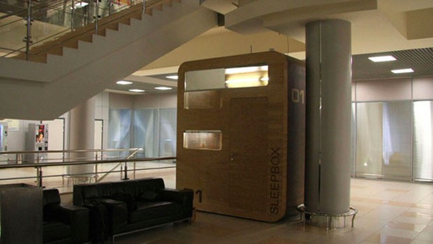 Sleepboxen in Moskau-Scheremetjewo.