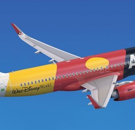 Vorschau zum Mickey-Mouse-Flieger: Azul zeigt im Bild dieses Modell, geht in ihrer Ankündigung aber nicht darauf ein, ob es wirklich dieser Flugzeugtyp wird.