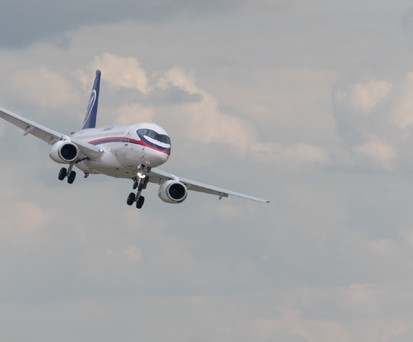 ... als der russische Superjet ...