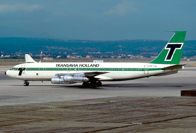 Eine Boeing 707 von Transavia: Auf der Langstrecke war Transavia chancenlos.