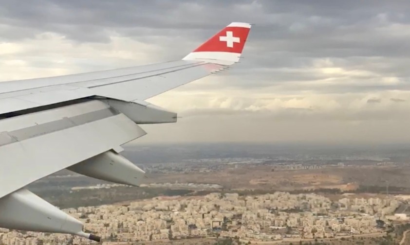 Anflug auf Tel Aviv mit Airbus A330 von Swiss: Vorerst nicht mehr möglich.