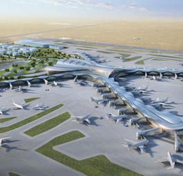 Midfield Terminal Building: 65 Flieger sollen Platz haben.