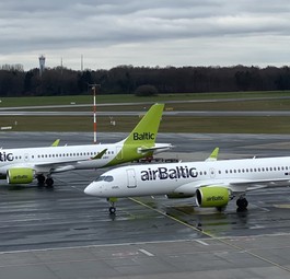 Flugzeuge von Air Baltic: Die Flotte wird deutlich kleiner.