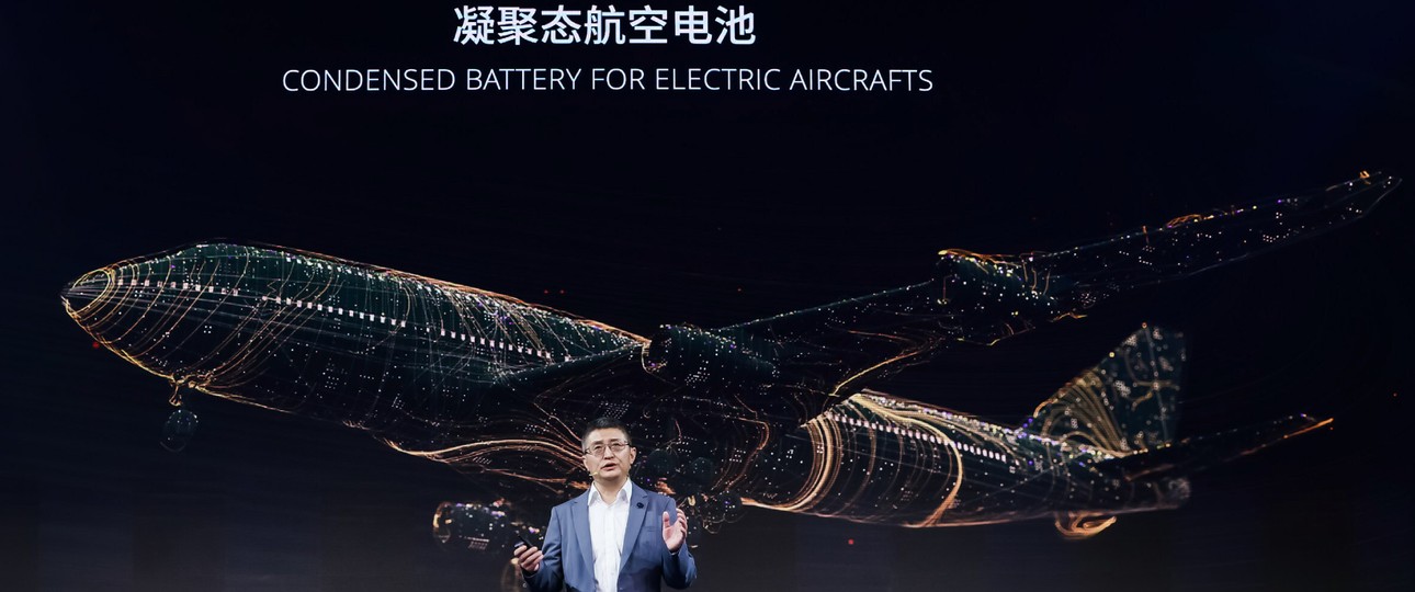 CATL-Präsentation von April: Batterien angekündigt, die, stark genug für Flugzeuge sind.