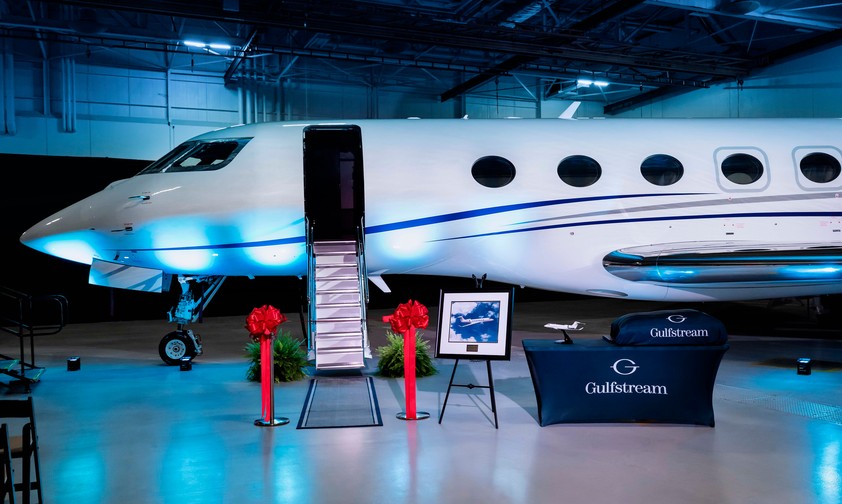 Gulfstream G600 bei der Übergabe des ersten Exemplares.