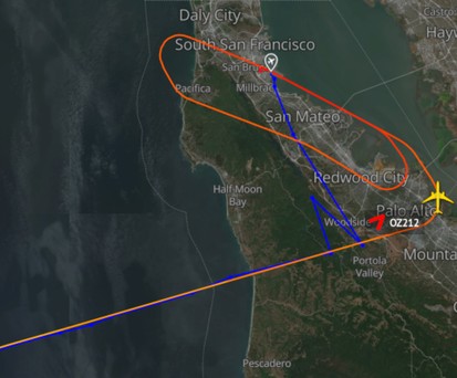 Airbus A350 von Asiana flog San Francisco viel zu tief an