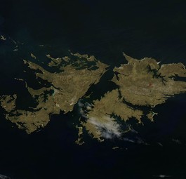 Die Falklandinseln: Flugverbindungen Mangelware.