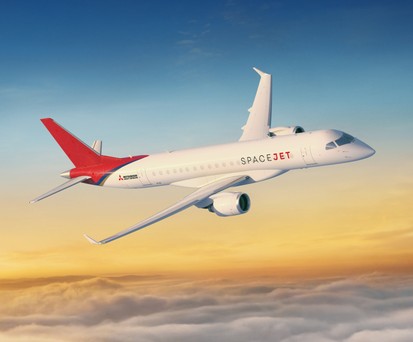Aus Regional Jet wird Spacejet: Mitsubishi benennt seine Flieger um.