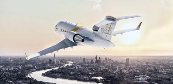 Platz 4: Bombardier Challenger 350/650: 63 Stück